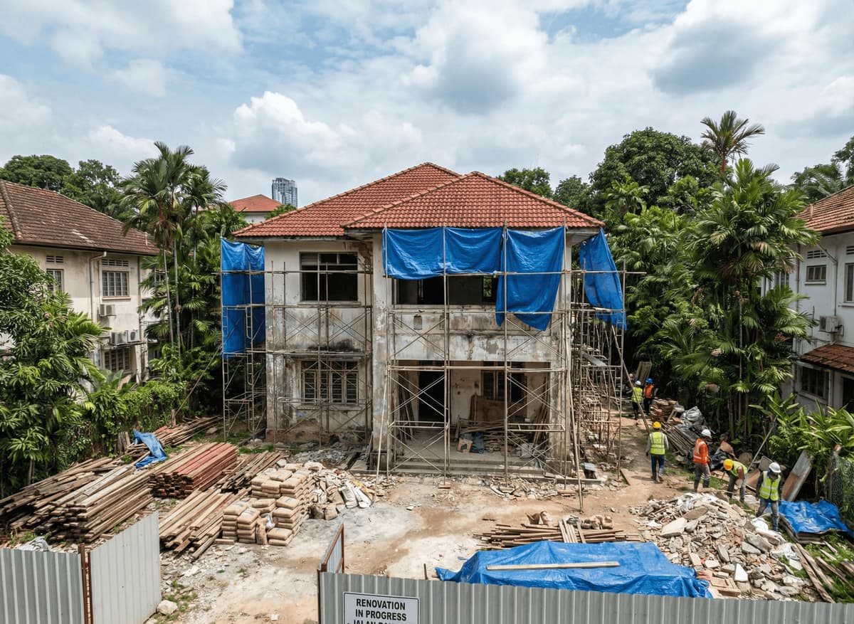 Bungalow renovation in Malaysia